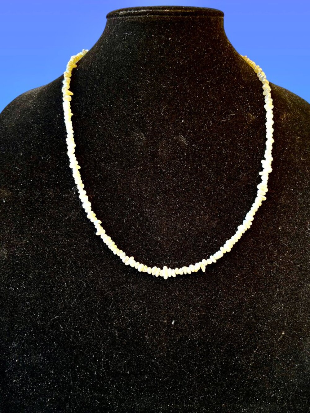 Vintage Freshwater Pearl Necklace Single Strand 23" length